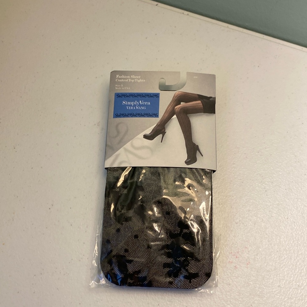 Simply Vera Fashion Sheer Control Top Tights